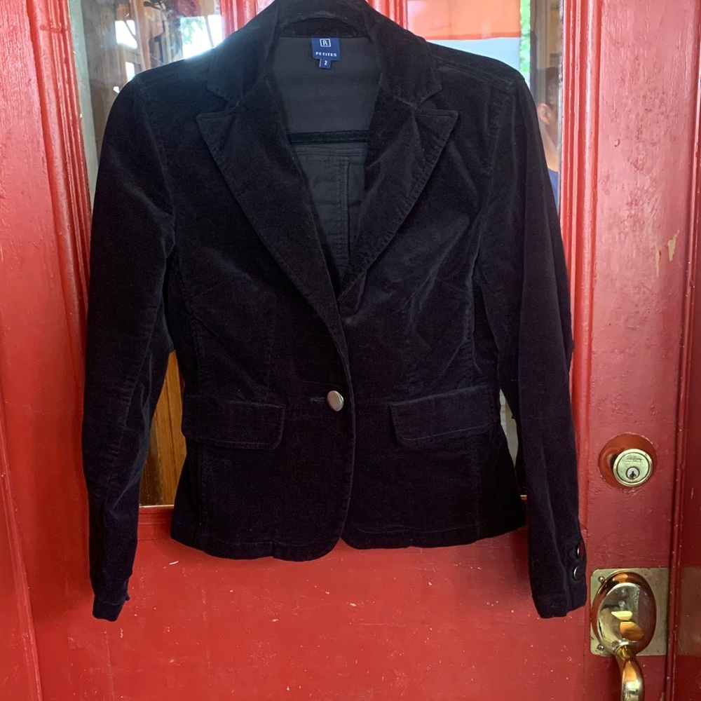 Reitmans Elegant Black Velvet Blazer